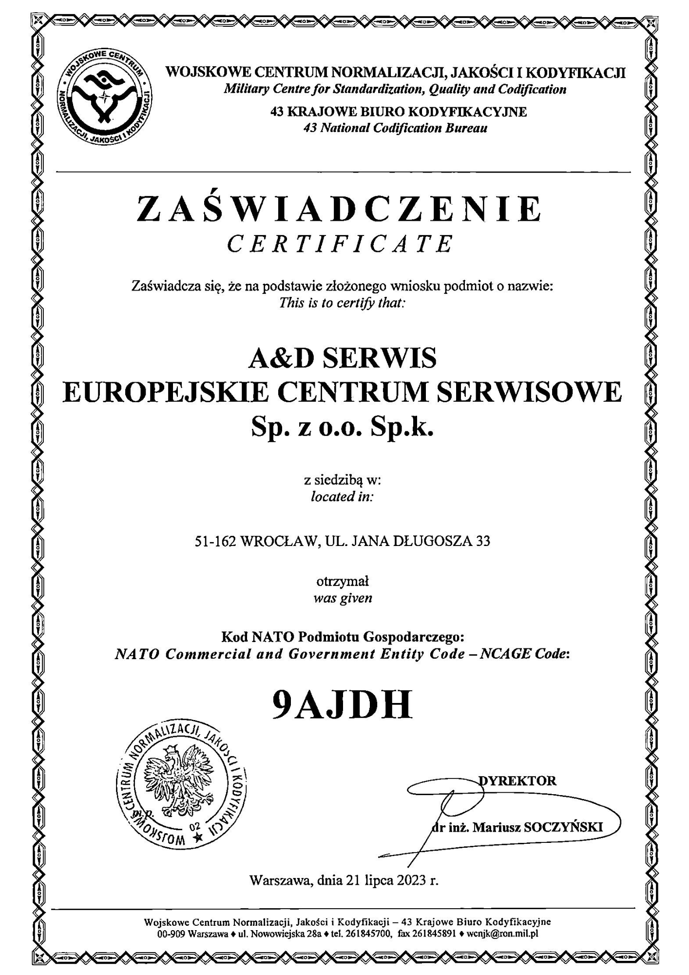 NATO NCAGE